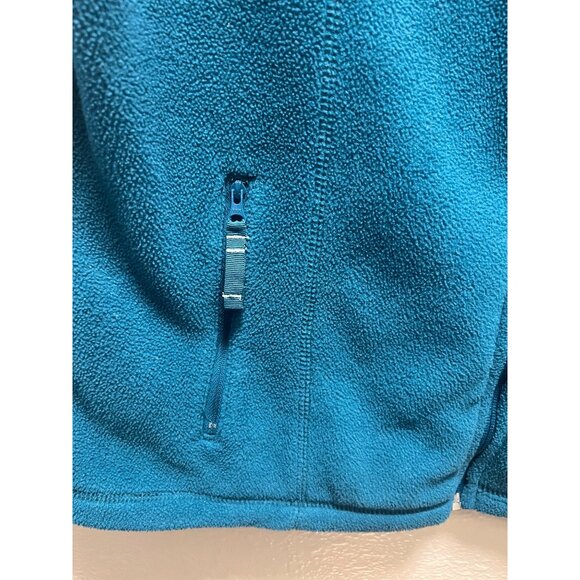 Cabelas Womens Polartec Fleece Vest Teal Zip-Up Sleeveless Jacket Regular Fit - Picture 6 of 6